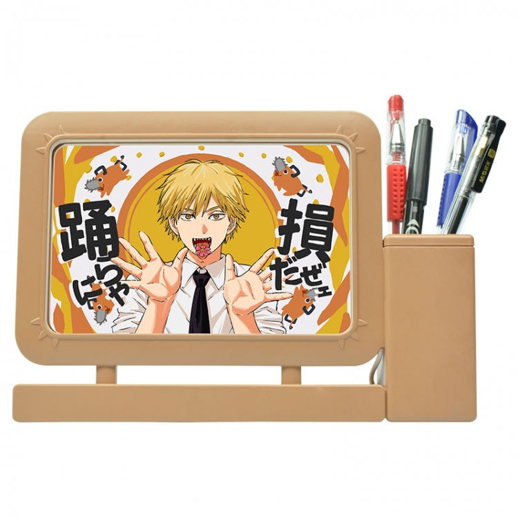 Chainsaw man Anime Acrylic Penholder Night Lamp 3mm Film