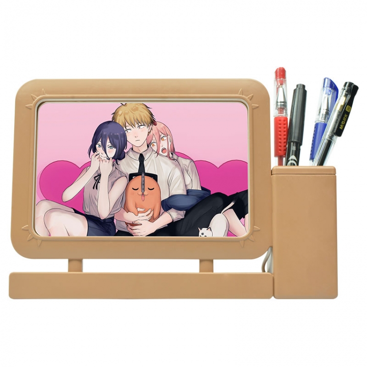 Chainsaw man Anime Acrylic Penholder Night Lamp 3mm Film