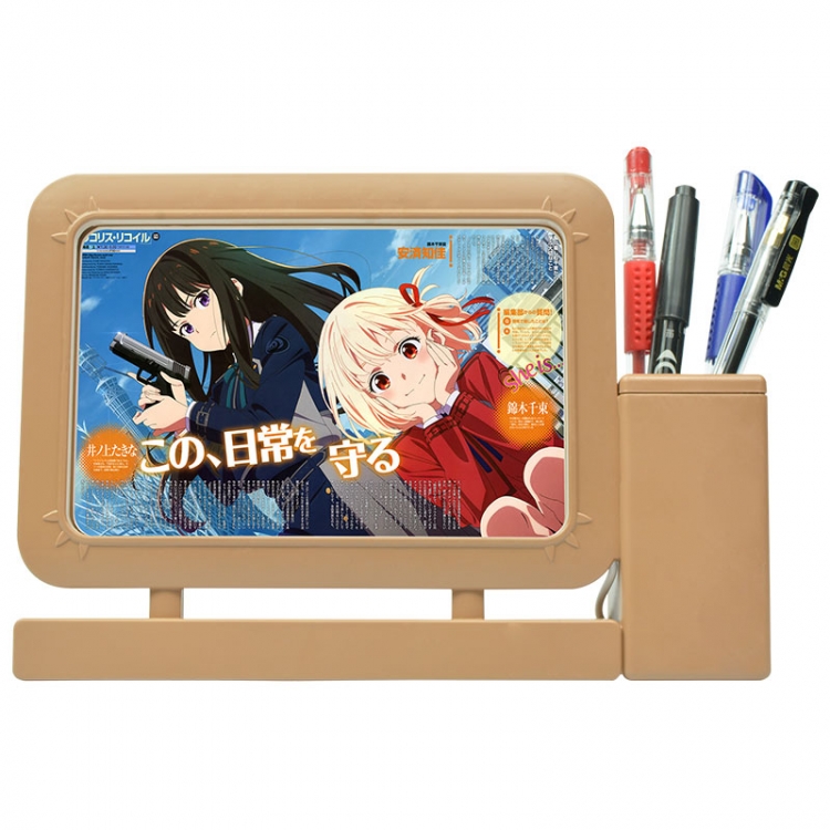 Lycoris Recoil Anime Acrylic Penholder Night Lamp 3mm Film