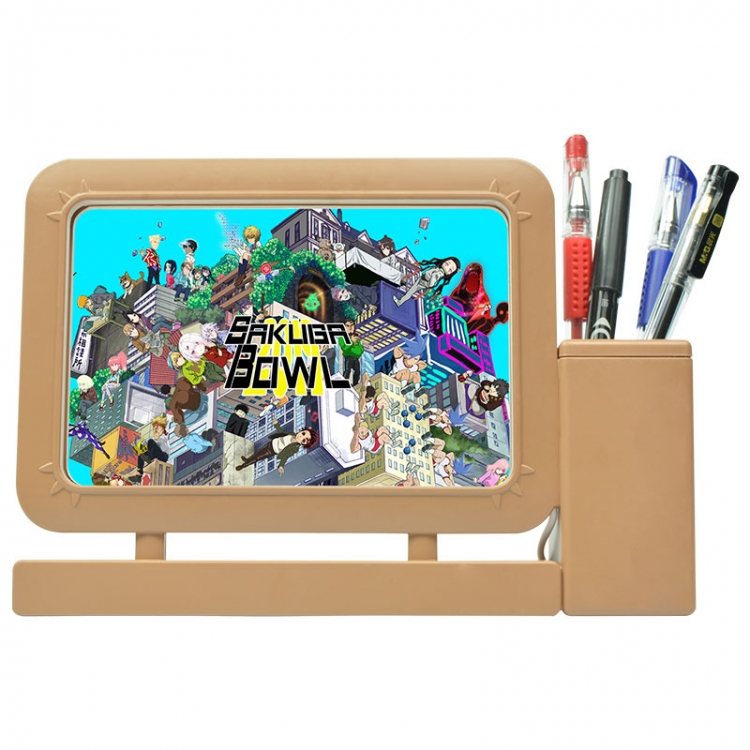 Mob Psycho 100 Anime Acrylic Penholder Night Lamp 3mm Film