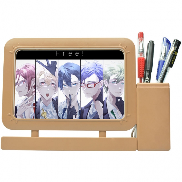 Free!. Anime Acrylic Penholder Night Lamp 3mm Film