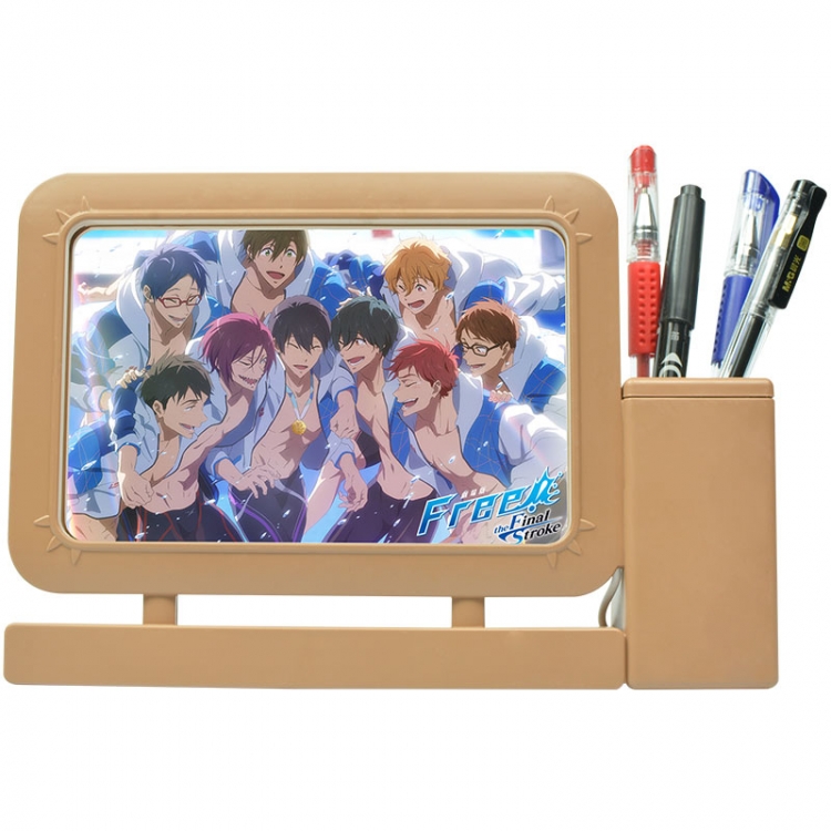 Free!. Anime Acrylic Penholder Night Lamp 3mm Film