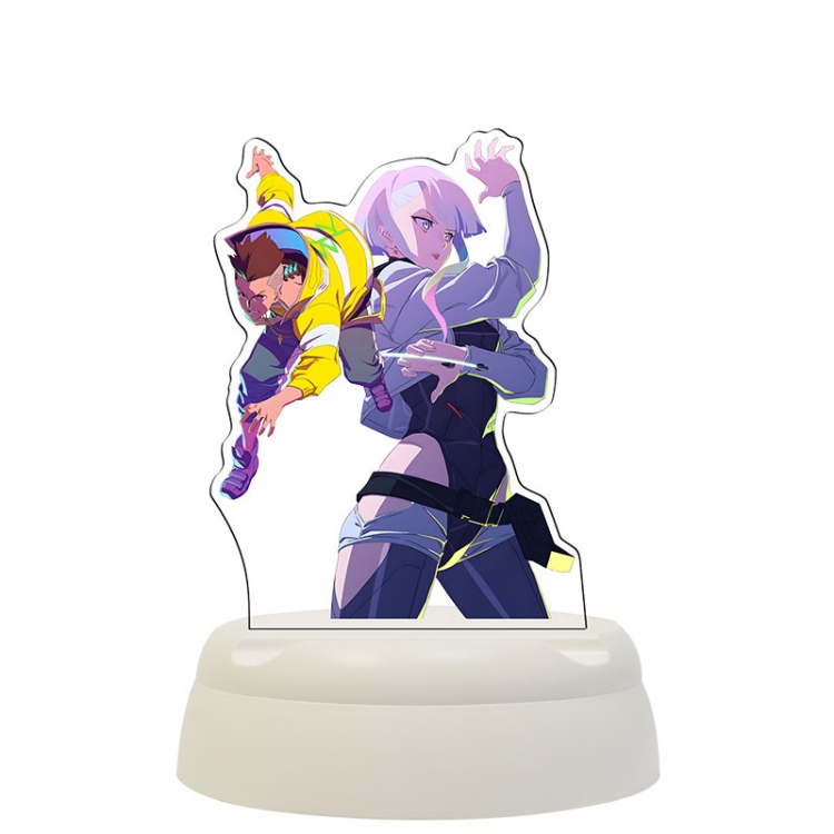 Cyberpunk Edgerunners Anime Acrylic 3D night light Bluetooth speaker 124x124x193mm