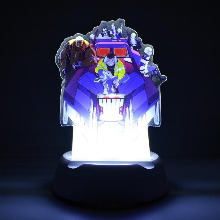 Cyberpunk Edgerunners Anime Acrylic 3D night light Bluetooth speaker 124x124x193mm