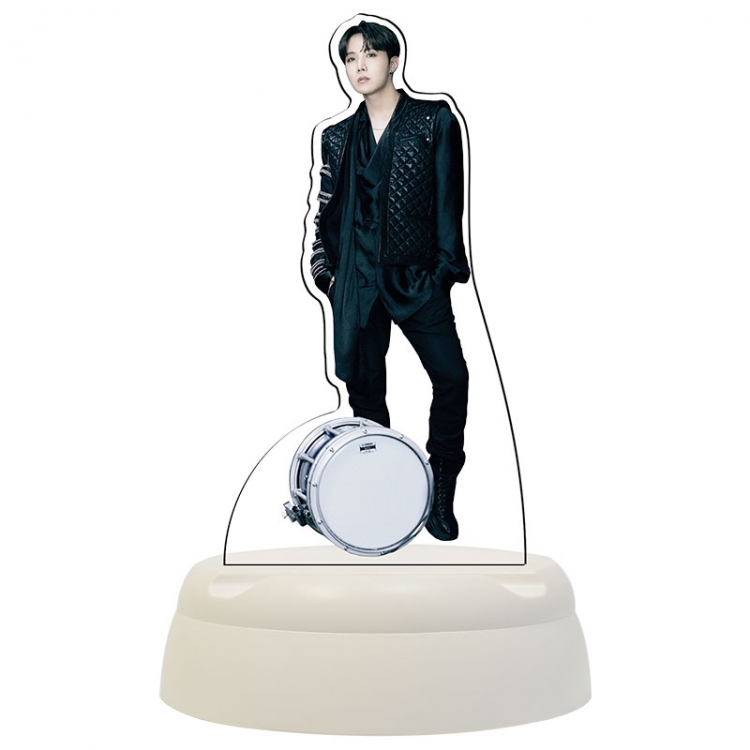 BTS Star Acrylic 3D night light Bluetooth speaker 124x124x193mm
