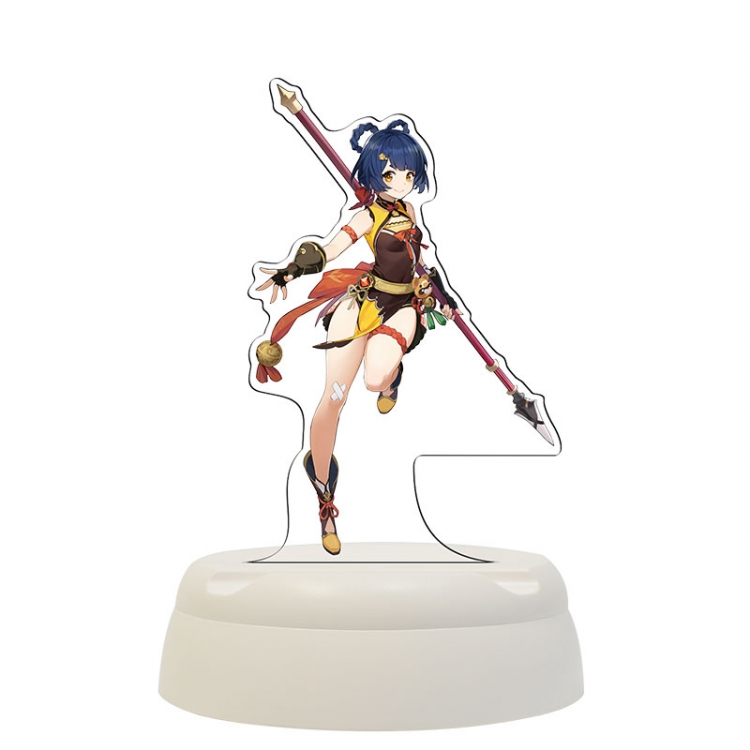 Genshin Impact Xiangling Acrylic 3D night light Bluetooth speaker around the game 124x124x193mm
