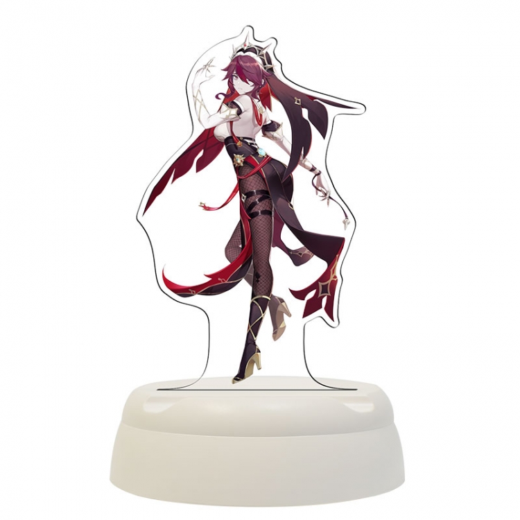 Genshin Impact Rosaria  Acrylic 3D night light Bluetooth speaker around the game 124x124x193mm
