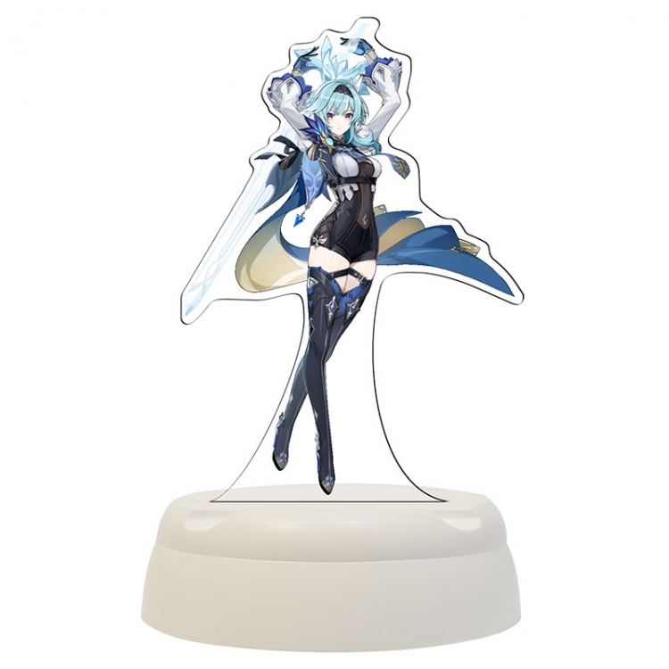 Genshin Impact Eula  Acrylic 3D night light Bluetooth speaker around the game 124x124x193mm