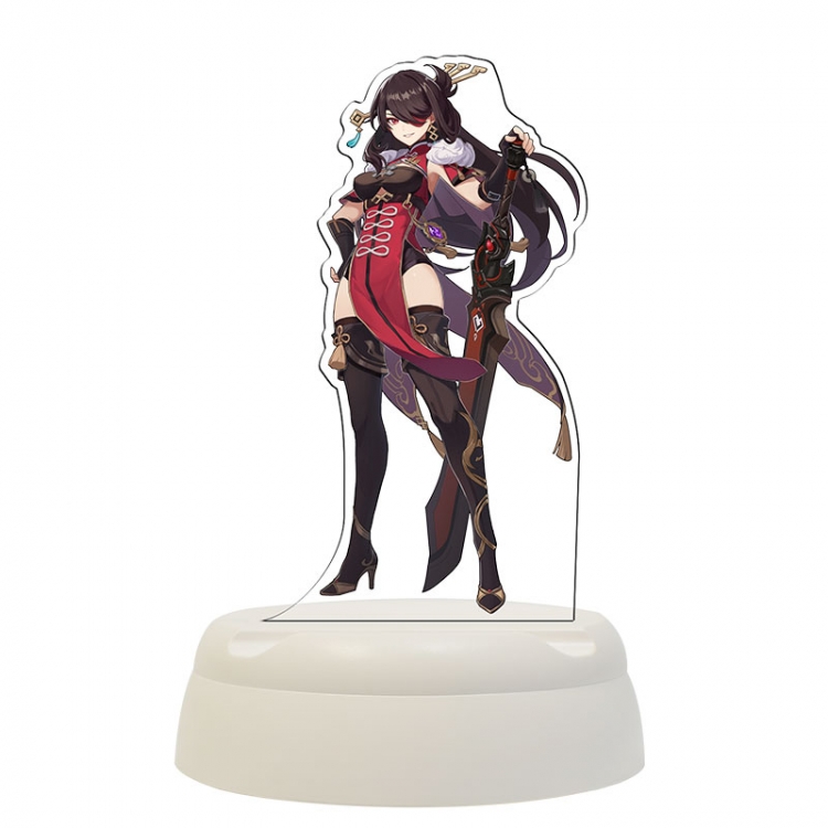 Genshin Impact  Beidou Acrylic 3D night light Bluetooth speaker around the game 124x124x193mm