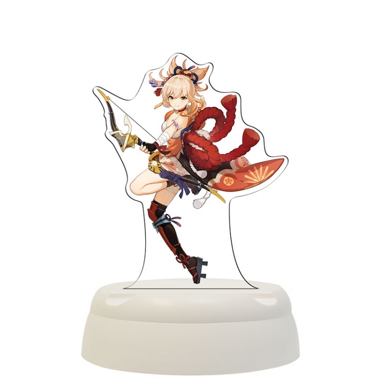 Genshin Impact Yoimiya  Acrylic 3D night light Bluetooth speaker around the game 124x124x193mm