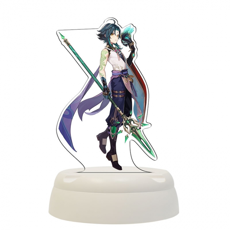 Genshin Impact  Xiao Acrylic 3D night light Bluetooth speaker around the game 124x124x193mm