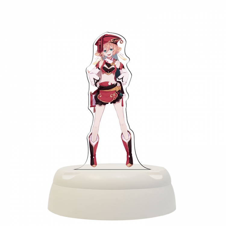 Genshin Impact  Acrylic 3D night light Bluetooth speaker around the game 124x124x193mm