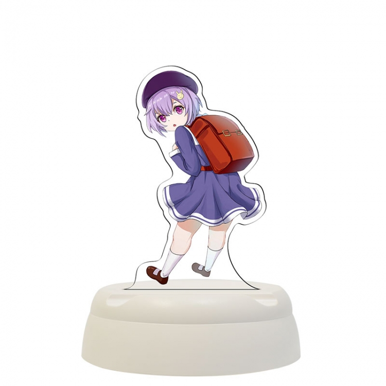 Genshin Impact  Acrylic 3D night light Bluetooth speaker around the game 124x124x193mm