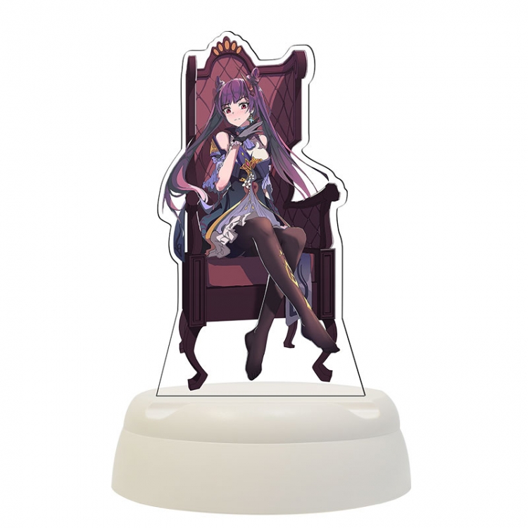 Genshin Impact  Acrylic 3D night light Bluetooth speaker around the game 124x124x193mm