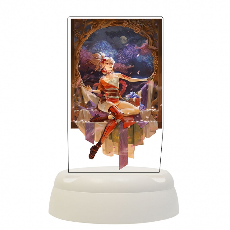 Genshin Impact  Acrylic 3D night light Bluetooth speaker around the game 124x124x193mm