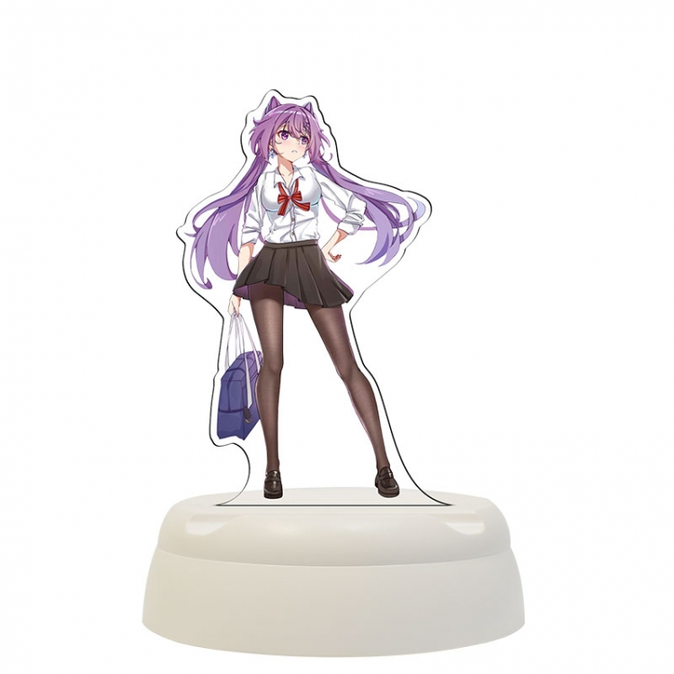 Genshin Impact  Acrylic 3D night light Bluetooth speaker around the game 124x124x193mm