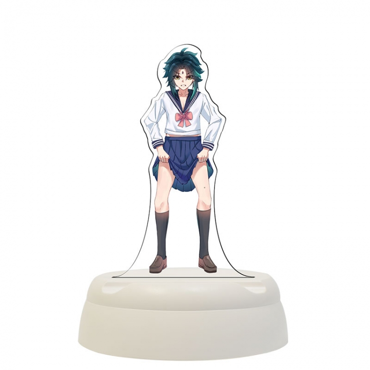 Genshin Impact  Acrylic 3D night light Bluetooth speaker around the game 124x124x193mm