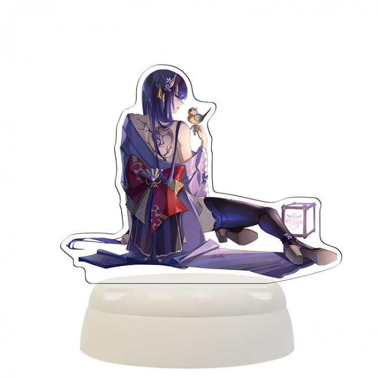 Genshin Impact  Acrylic 3D night light Bluetooth speaker around the game 124x124x193mm