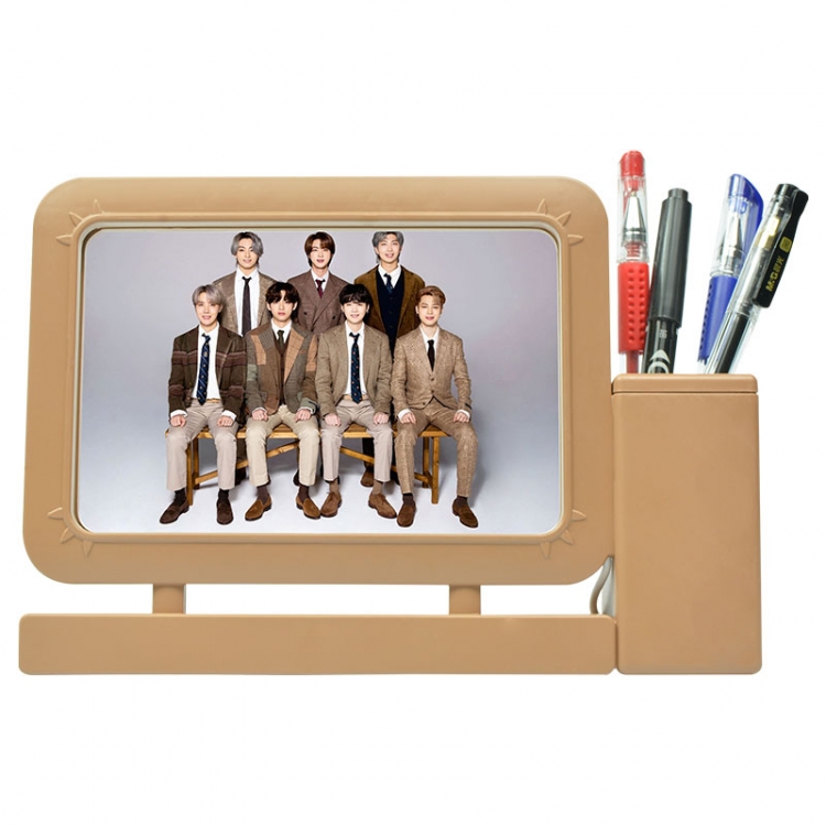 BTS Star Acrylic Penholder Night Light Mobile Phone Holder 3mm Lamp