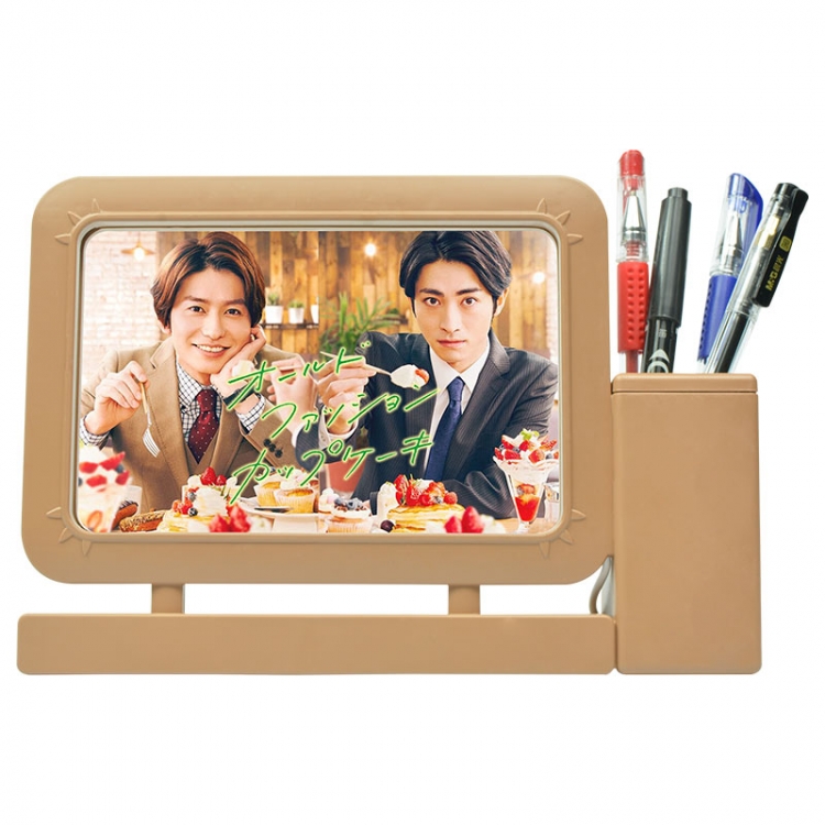 Cup cake Star Acrylic Penholder Night Lamp 3mm Film