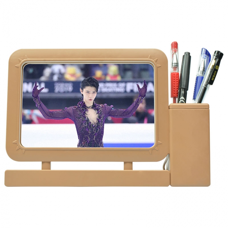 Hanyu-Yuzuru Anime Acrylic Penholder Night Lamp 3mm Film