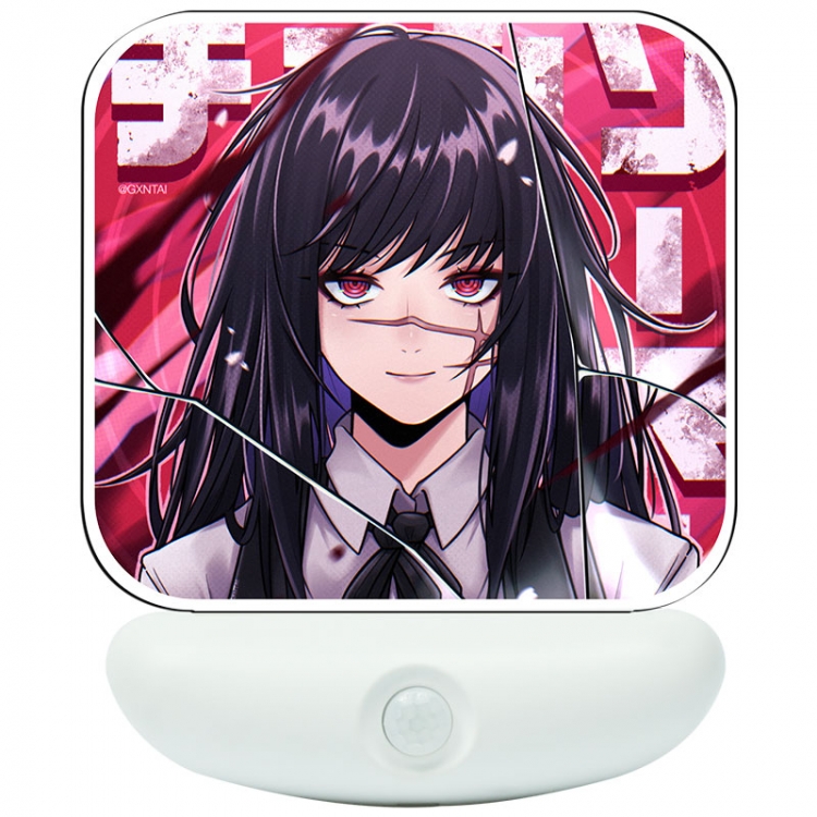 Chainsaw man Cartoon charging induction night light box package 12X8cm