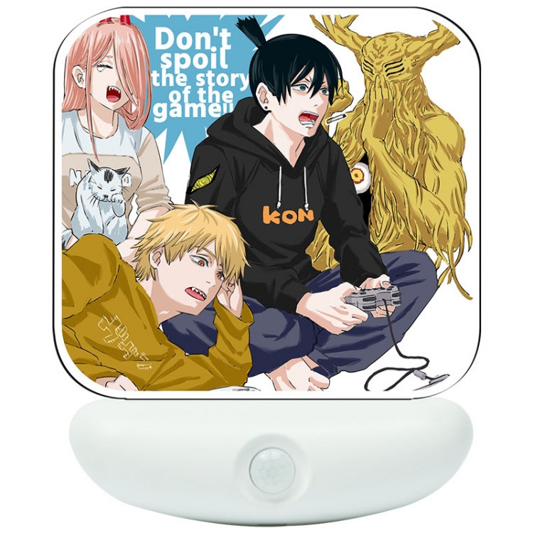 Chainsaw man Cartoon charging induction night light box package 12X8cm