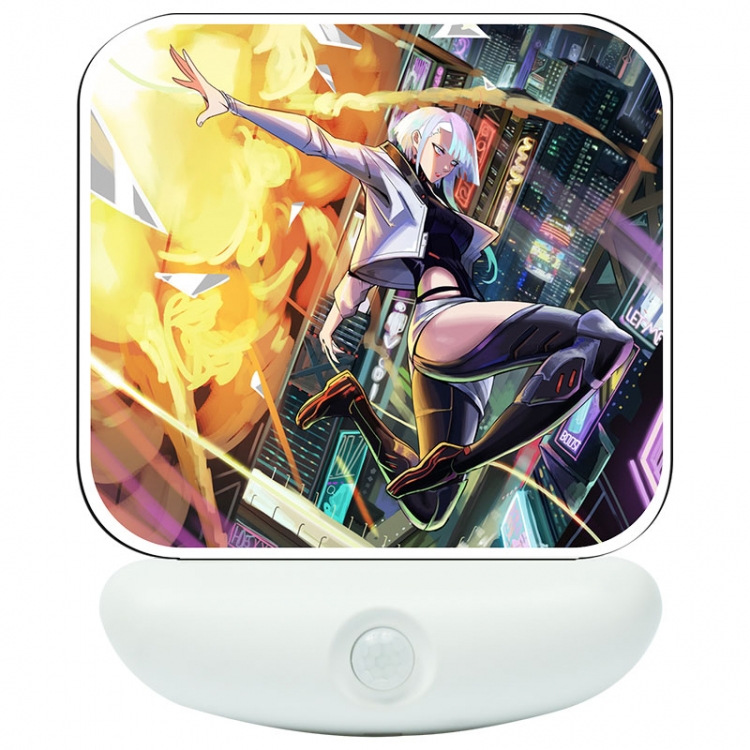 Cyberpunk Edgerunners Cartoon charging induction night light box package 12X8cm