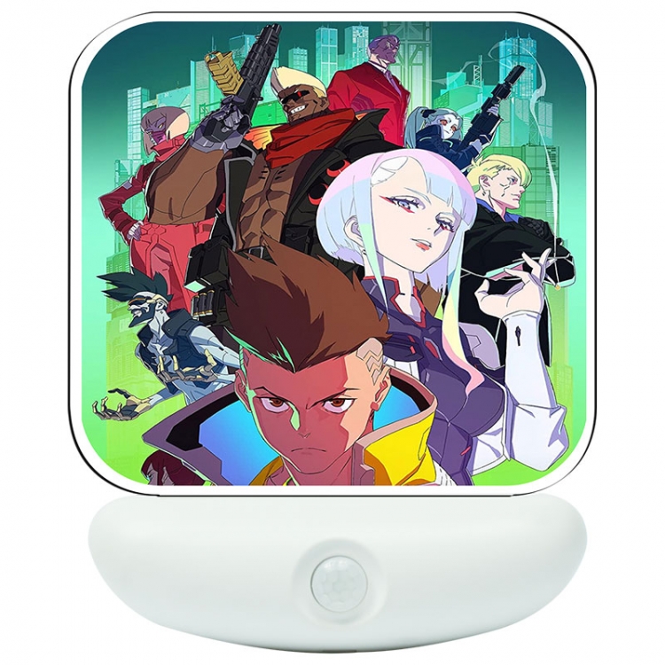 Cyberpunk Edgerunners Cartoon charging induction night light box package 12X8cm