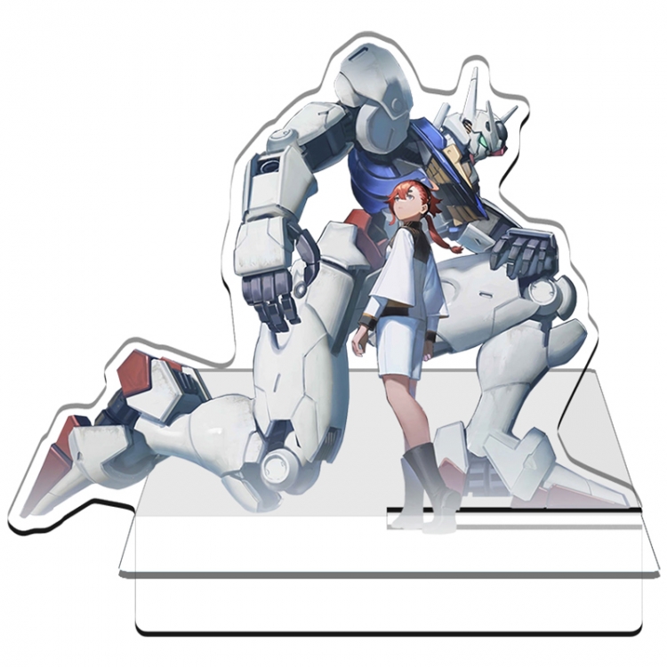 Gundam Anime Acrylic special-shaped Mobile phone holder Standing Plates 11x13cm