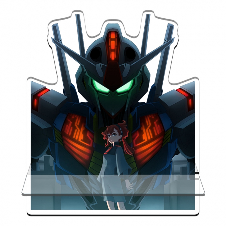 Gundam Anime Acrylic special-shaped Mobile phone holder Standing Plates 11x13cm