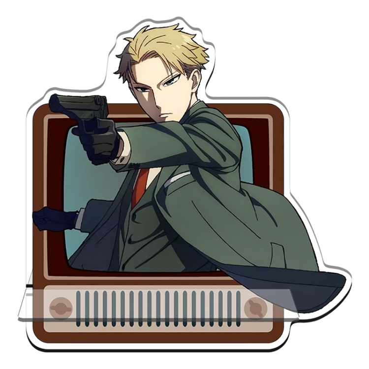 SPY×FAMILY Anime Acrylic special-shaped Mobile phone holder Standing Plates 11x13cm