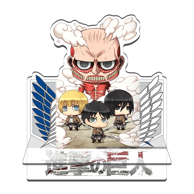 Shingeki no Kyojin Anime Acrylic special-shaped Mobile phone holder Standing Plates 11x13cm