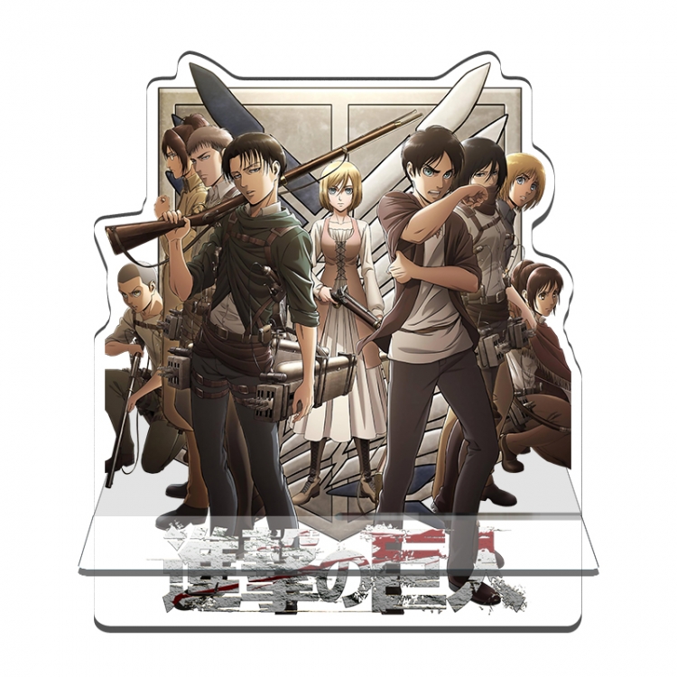 Shingeki no Kyojin Anime Acrylic special-shaped Mobile phone holder Standing Plates 11x13cm