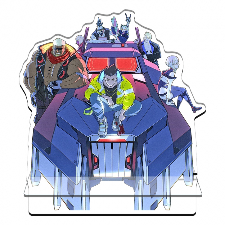 Cyberpunk Edgerunners Anime Acrylic special-shaped Mobile phone holder Standing Plates 11x13cm