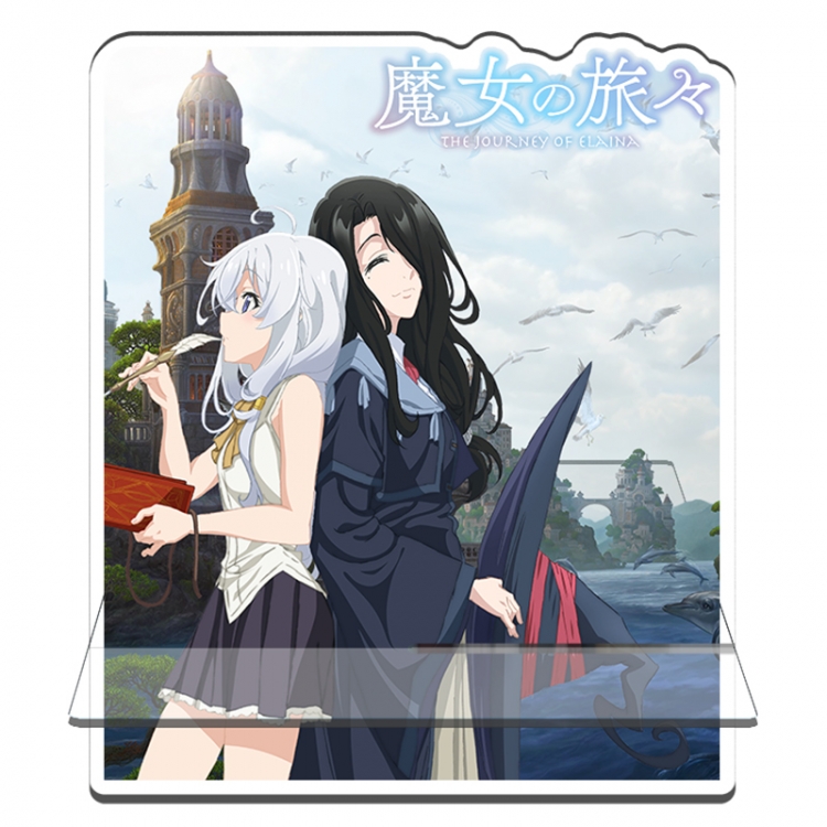 Wandering Witch Anime Acrylic special-shaped Mobile phone holder Standing Plates 11x13cm
