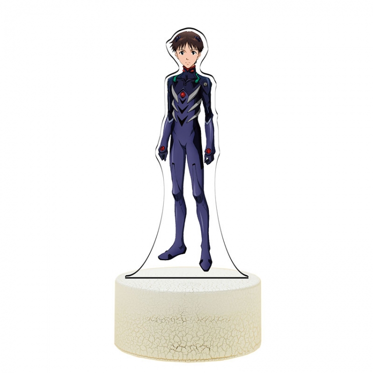 EVA Acrylic Night Light 16 Color-changing USB Interface Box Set 19X7X4CM white base