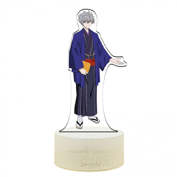 EVA Acrylic Night Light 16 Color-changing USB Interface Box Set 19X7X4CM white base