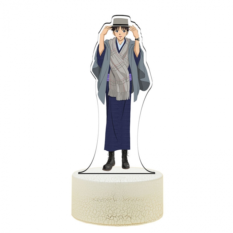 EVA Acrylic Night Light 16 Color-changing USB Interface Box Set 19X7X4CM white base