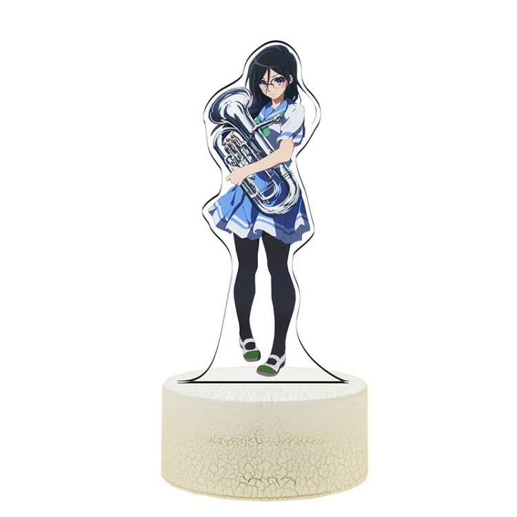 Hibike! Euphonium Acrylic Night Light 16 Color-changing USB Interface Box Set 19X7X4CM white base
