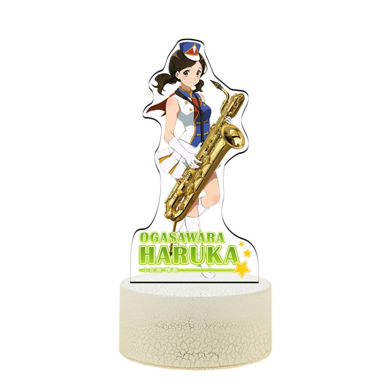 Hibike! Euphonium Acrylic Night Light 16 Color-changing USB Interface Box Set 19X7X4CM white base