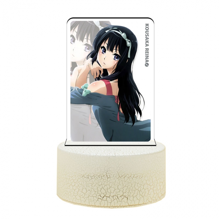 Hibike! Euphonium Acrylic night light 16 kinds of color changing USB interface box 14X7X4CM white base