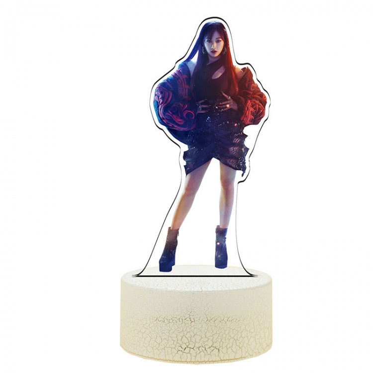 AESPA Acrylic Night Light 16 Color-changing USB Interface Box Set 19X7X4CM white base