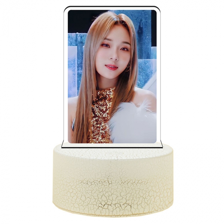 AESPA Acrylic night light 16 kinds of color changing USB interface box 14X7X4CM white base