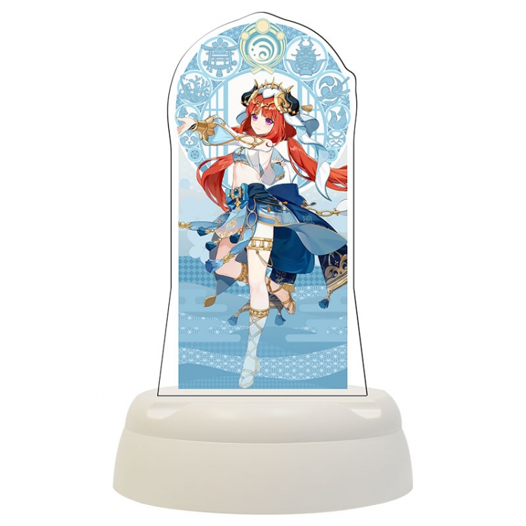 Genshin Impact Anime Acrylic 3D night light Bluetooth speaker 124x124x193mm