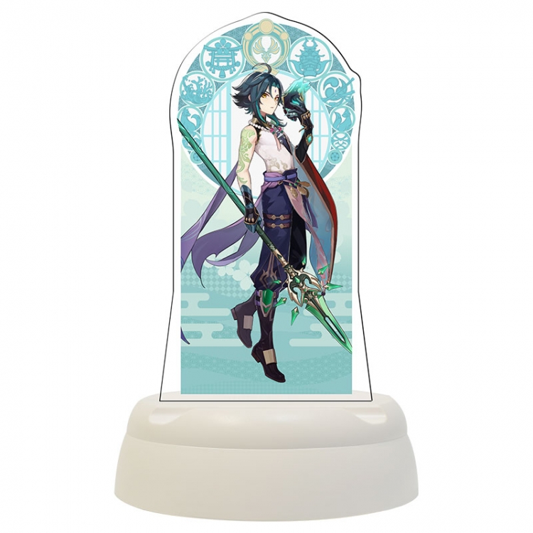 Genshin Impact Anime Acrylic 3D night light Bluetooth speaker 124x124x193mm