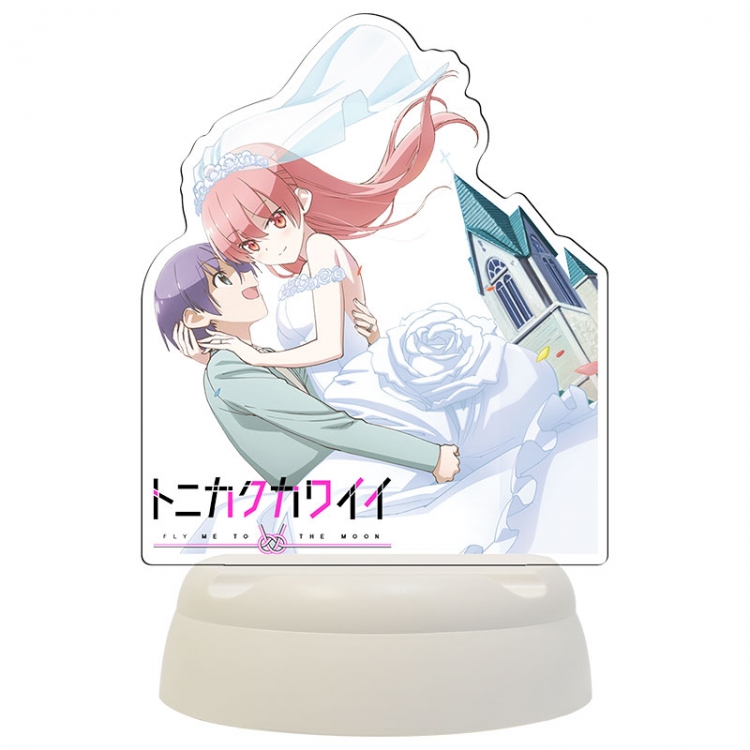 Anime Acrylic 3D night light Bluetooth speaker 124x124x193mm