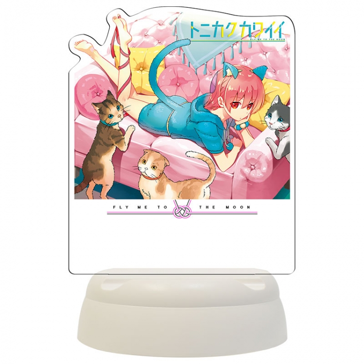 Tonikaku.Cawaii  Anime Acrylic 3D night light Bluetooth speaker 124x124x193mm