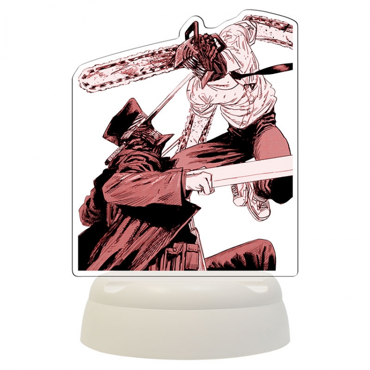 Chainsaw man Anime Acrylic 3D night light Bluetooth speaker 124x124x193mm
