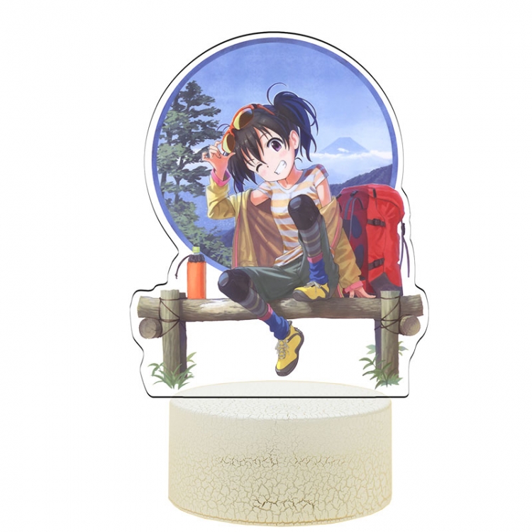 Encouragement of Climb Acrylic Night Light 16 Color-changing USB Interface Box Set 19X7X4CM white base